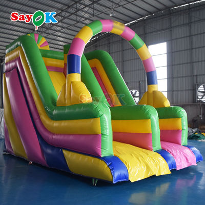 Pabrik Slide Inflatables Taman bermain Anak-anak Menekuk Slide Air Backyard Inflatable Slide Outdoor untuk Sewa