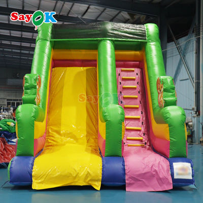 Slide Kolam Renang Inflatable PVC Combo Slide Inflatable dan kolam renang Giant Inflatable Slide Bouncer untuk dijual