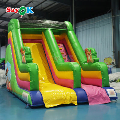 Slide Kolam Renang Inflatable PVC Combo Slide Inflatable dan kolam renang Giant Inflatable Slide Bouncer untuk dijual