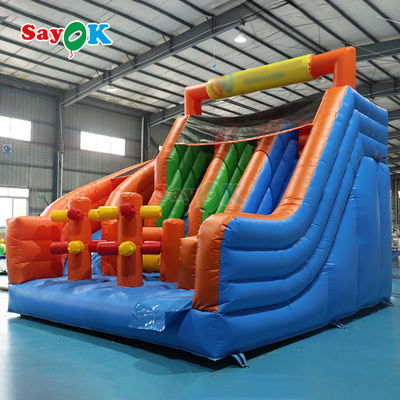 Slide Inflatable Raksasa PVC Inflatable Dry Double Slide Commercial Inflatable Slide Bounce House untuk disewa