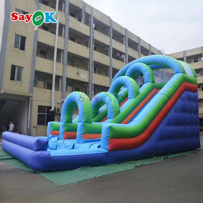 Slide Air Tertiup Slide Air Ganda dengan Kolam Slide Air Tertiup untuk Anak-anak dan Dewasa