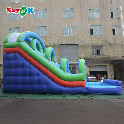 Slide Air Tertiup Slide Air Ganda dengan Kolam Slide Air Tertiup untuk Anak-anak dan Dewasa