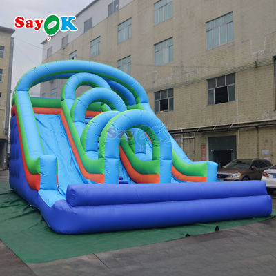 Slide Air Tertiup Slide Air Ganda dengan Kolam Slide Air Tertiup untuk Anak-anak dan Dewasa