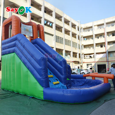 Sayok 20ft Hot Sale Air Slide Inflatable Slide Inflatable Dengan Kolam renang Air Slide Inflatable Untuk Anak-anak