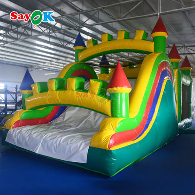 Gedung Bouncing Commercial Gedung Bouncing Outdoor Inflatable Kastil Bouncing Taman bermain Bounce And Slide
