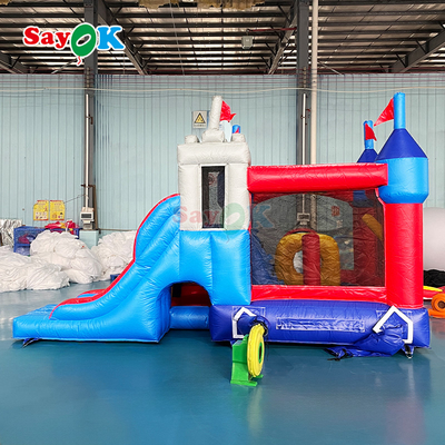 PVC Tarpaulin Komersial Bounce House Inflatables Bouncing Castle Untuk Anak