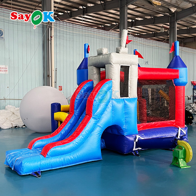 PVC Tarpaulin Komersial Bounce House Inflatables Bouncing Castle Untuk Anak
