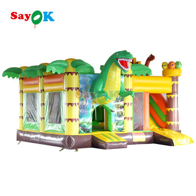 Rumah Bouncing PVC Komersial Jumping Bouncy Castle Bouncer Inflatable Dengan Slide