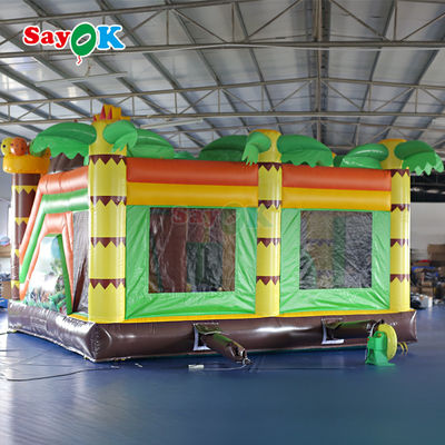 Rumah Bouncing PVC Komersial Jumping Bouncy Castle Bouncer Inflatable Dengan Slide