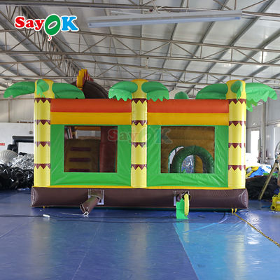 Rumah Bouncing PVC Komersial Jumping Bouncy Castle Bouncer Inflatable Dengan Slide