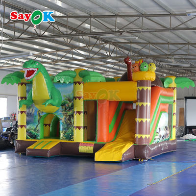 Rumah Bouncing PVC Komersial Jumping Bouncy Castle Bouncer Inflatable Dengan Slide