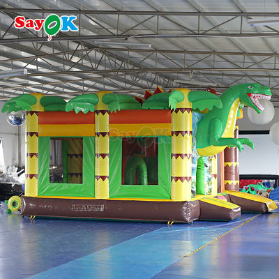 Rumah Bouncing PVC Komersial Jumping Bouncy Castle Bouncer Inflatable Dengan Slide