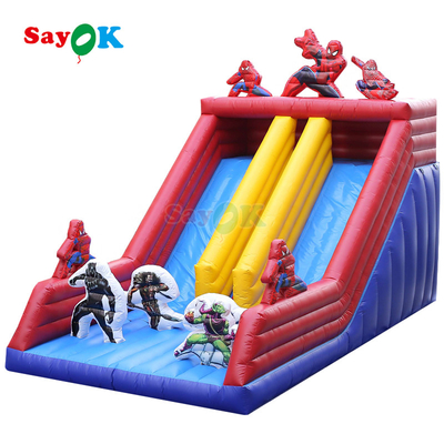 Komersial Warna-warni Inflatable Bounce House & Slide Combo untuk Anak-anak dan Dewasa Outdoor PVC Bouncy Castle