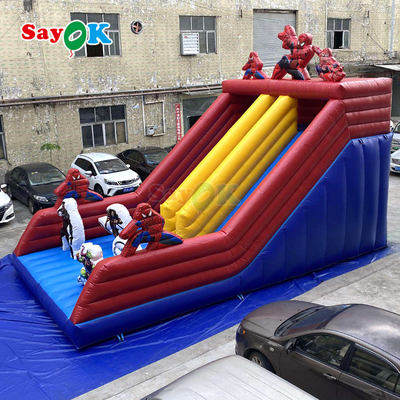 Komersial Warna-warni Inflatable Bounce House & Slide Combo untuk Anak-anak dan Dewasa Outdoor PVC Bouncy Castle
