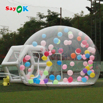 Sayok Portable Inflatable Bubble House Tent Clear Bubble House Logo yang disesuaikan