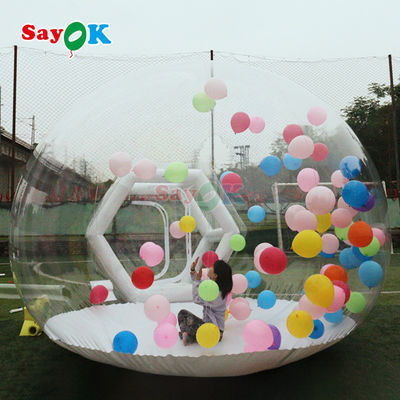 Sayok Portable Inflatable Bubble House Tent Clear Bubble House Logo yang disesuaikan