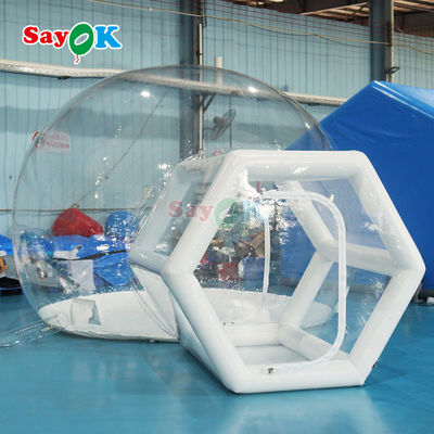 Sayok Portable Inflatable Bubble House Tent Clear Bubble House Logo yang disesuaikan