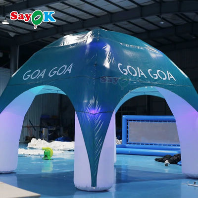 Tenda Laba-laba Inflatable Promosi 4 Kaki Komersial Spider Dome Tenda Inflatable Custom Tenda Laba-laba Inflatable 4x4m untuk Sewa