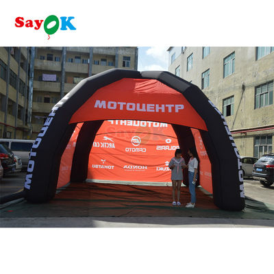 Tenda Canvas Inflatable Gazebo Giant PVC Spider Inflatable Marquee House Tenda Laba-laba dengan Logo Disesuaikan