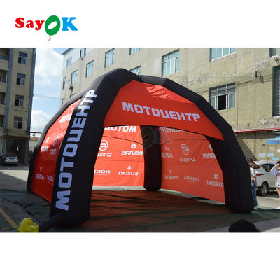 Tenda Canvas Inflatable Gazebo Giant PVC Spider Inflatable Marquee House Tenda Laba-laba dengan Logo Disesuaikan
