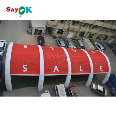 Iklan Luar Ruang Inflatable Sports Training Tunnel Waterproof Inflatable Sports Tents Dome untuk Acara