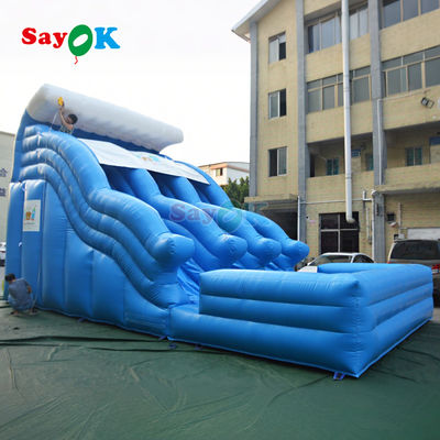 Slide Air Inflatable Raksasa Slide Air Inflatable Untuk Dewasa Kolam Kolam Inflatable Dengan Slide