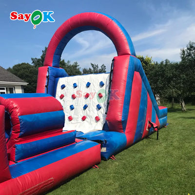 Kursus rintangan kembung double-stitched Inflatables Outdoor Giant Inflatable Obstacle Course untuk orang dewasa