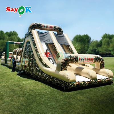 SayOk Komersial Inflatable Obstacle Course Inflatables Outdoor Giant Inflatable Obstacle Course untuk orang dewasa
