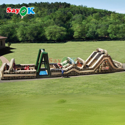 SayOk Komersial Inflatable Obstacle Course Inflatables Outdoor Giant Inflatable Obstacle Course untuk orang dewasa