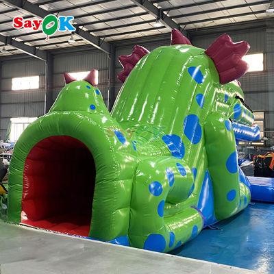 Kualitas tinggi PVC disesuaikan besar outdoor Jumping Castle Kota menyenangkan taman kembung mainan Slide Bounce House