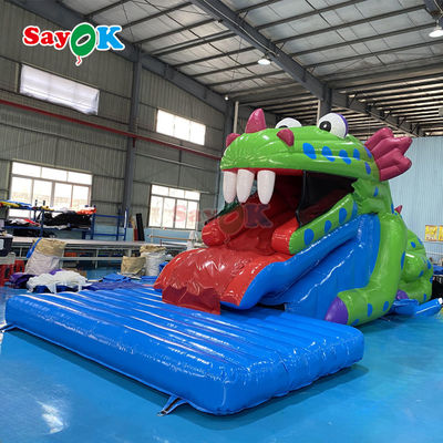 Kualitas tinggi PVC disesuaikan besar outdoor Jumping Castle Kota menyenangkan taman kembung mainan Slide Bounce House