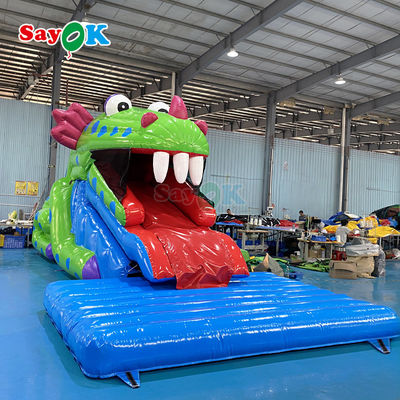 Kualitas tinggi PVC disesuaikan besar outdoor Jumping Castle Kota menyenangkan taman kembung mainan Slide Bounce House