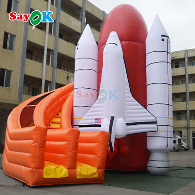 Slide Air Inflatable PVC Wave Slide Air Komersial Inflatable untuk Anak-anak Slide Air Kering Inflatable Bisnis Sewa