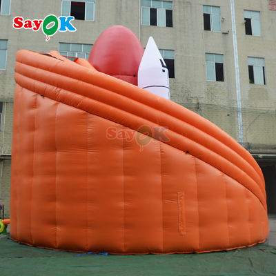 Slide Air Inflatable PVC Wave Slide Air Komersial Inflatable untuk Anak-anak Slide Air Kering Inflatable Bisnis Sewa
