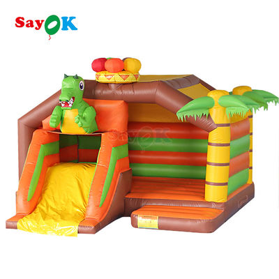 Populer Bouncer Inflatable Outdoor Bouncing Combo Slide Commercial Inflatable Jumping Bouncer Castle untuk Anak-anak