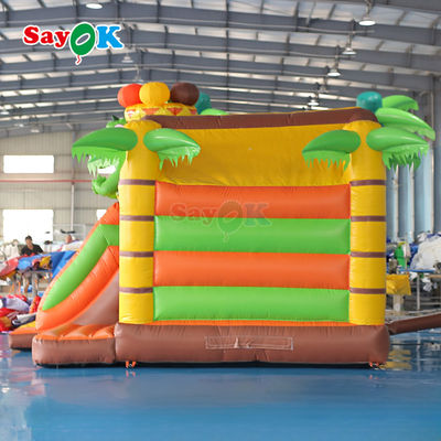 Populer Bouncer Inflatable Outdoor Bouncing Combo Slide Commercial Inflatable Jumping Bouncer Castle untuk Anak-anak