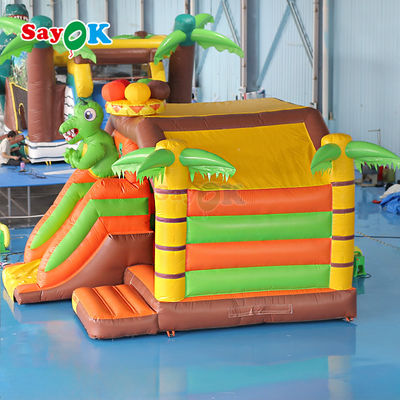 Populer Bouncer Inflatable Outdoor Bouncing Combo Slide Commercial Inflatable Jumping Bouncer Castle untuk Anak-anak