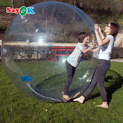 Bola Aqua Zorbing yang bisa diisi dengan air transparan PVC Cylinder Bola Gelembung Air Manusia untuk permainan air