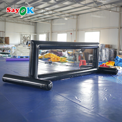Lapangan Bola Voli Pvc Inflatable Kolam renang Lapangan Bola Voli Air Inflatable untuk Permainan Air Luar Ruang