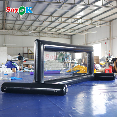 Lapangan Bola Voli Pvc Inflatable Kolam renang Lapangan Bola Voli Air Inflatable untuk Permainan Air Luar Ruang