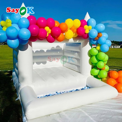 Pesta Luar Ruangan Istana Balon Pantul Pernikahan Tiup dengan Kolam Bola