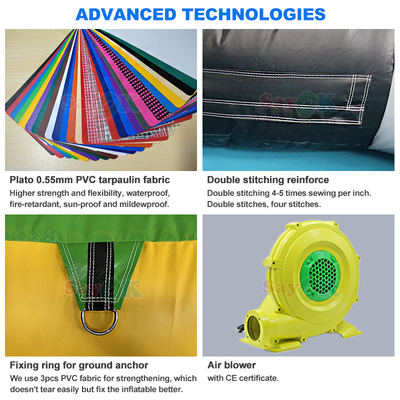 Sayok Commercial Grade PVC Bounce House Inflatable Combo untuk Anak-anak
