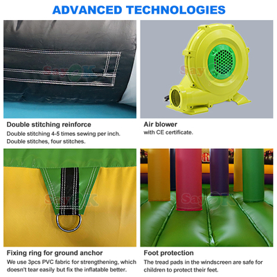 Sayok Custom Commercial Bouncing Inflatable Bounce Castle Kapal Bajak Laut Inflatable Bouncer Slide untuk Anak-anak