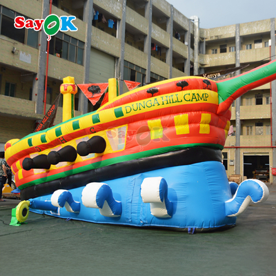 Slide Bouncer Inflatable Disesuaikan Kapal Bajak Laut Komersial Slide Inflatable untuk Anak-anak