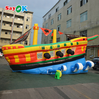 Slide Bouncer Inflatable Disesuaikan Kapal Bajak Laut Komersial Slide Inflatable untuk Anak-anak