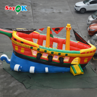 Slide Bouncer Inflatable Disesuaikan Kapal Bajak Laut Komersial Slide Inflatable untuk Anak-anak