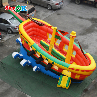 Slide Bouncer Inflatable Disesuaikan Kapal Bajak Laut Komersial Slide Inflatable untuk Anak-anak