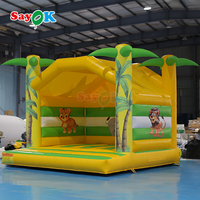 Sayok 4m Anak-anak Rumah Bouncing Inflatable Animal Printing Anak Bouncer Inflatable Small Bouncy Castle