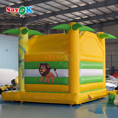 Sayok 4m Anak-anak Rumah Bouncing Inflatable Animal Printing Anak Bouncer Inflatable Small Bouncy Castle