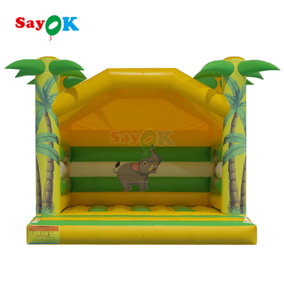 Sayok 4m Anak-anak Rumah Bouncing Inflatable Animal Printing Anak Bouncer Inflatable Small Bouncy Castle